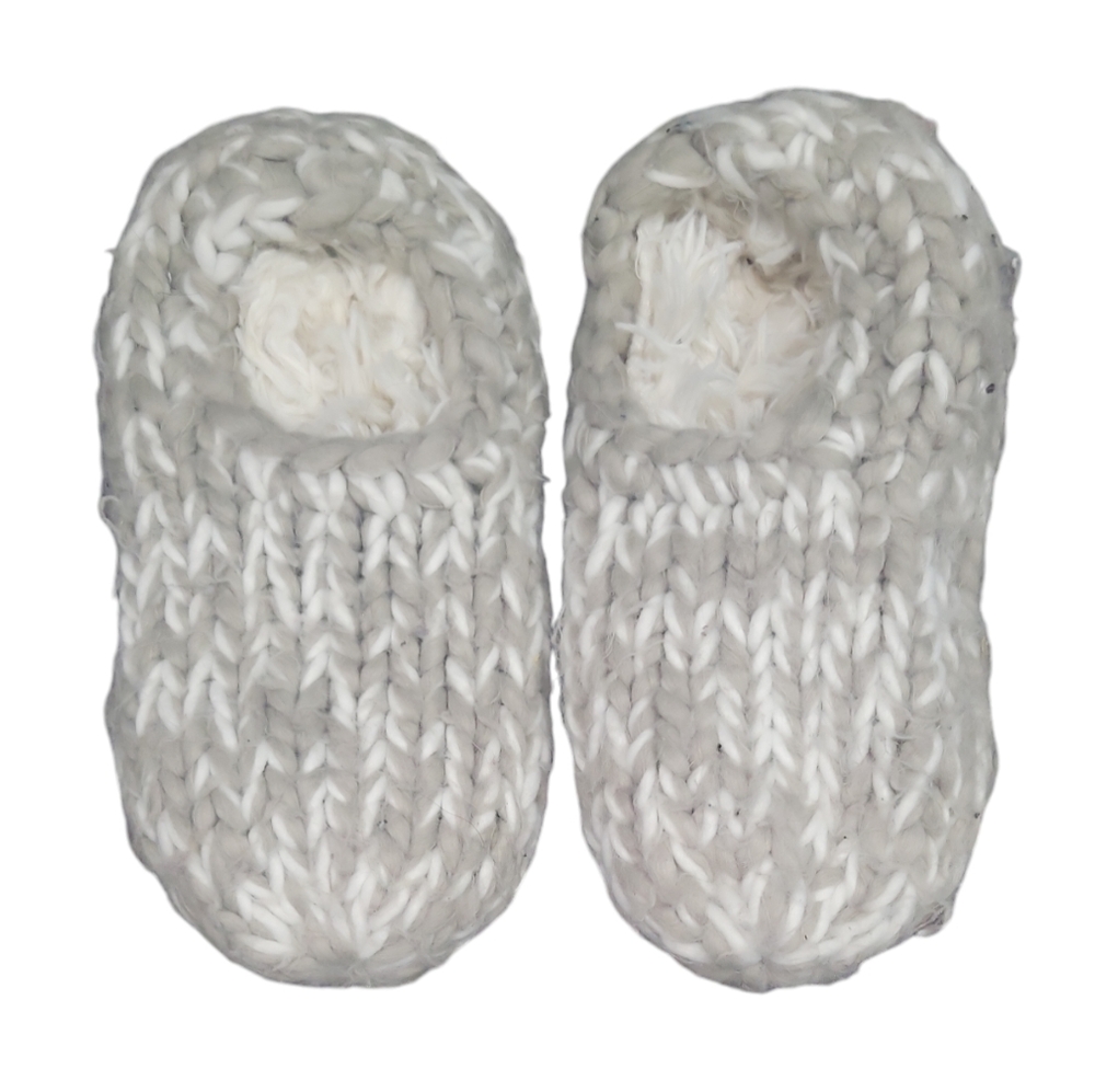 Grey Super Soft Warm Slippers Size 7